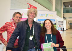 Ed Smit and his wife Renee Snijders along with photographer Kadir van Lohuizen. Renee holds the book Food for Thought. Which beautifully visualizes the eponymous VPRO television program that Kadir has worked on.